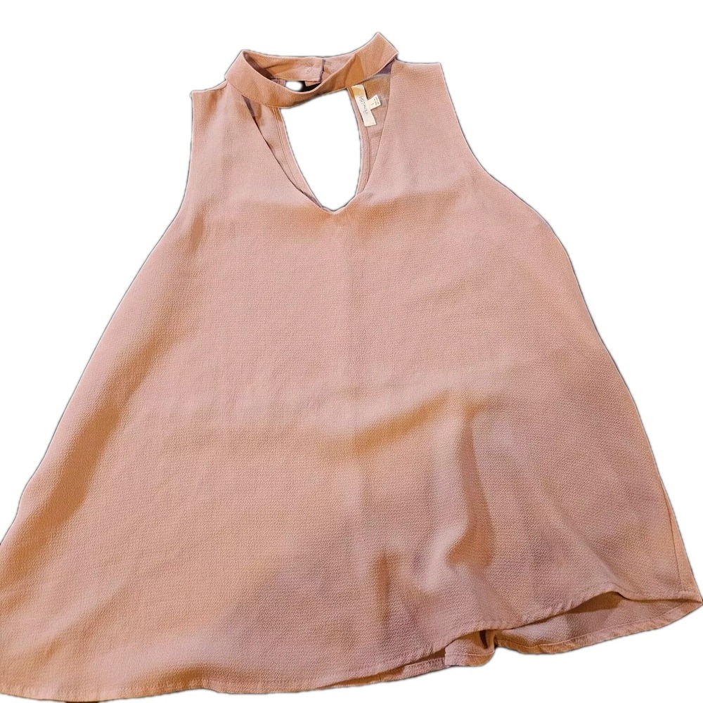 Mock Neck Keyhole Womens Top Sz L Business, Casual,Dressy, Sleeveless
